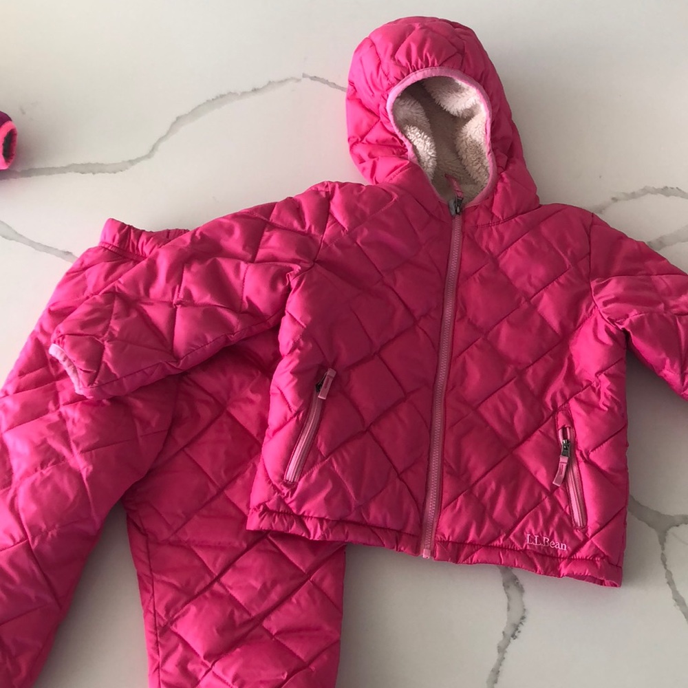 L.L. Bean girls winter jacket and snow pants